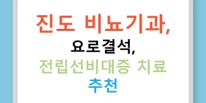 진도 비뇨기과, 요로결석, 전립선비대증 치료 추천