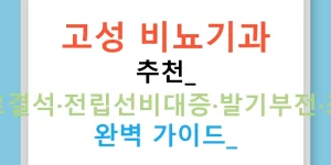 고성 비뇨기과 추천: 요로결석·전립선비대증·발기부전·조루 완벽 가이드!